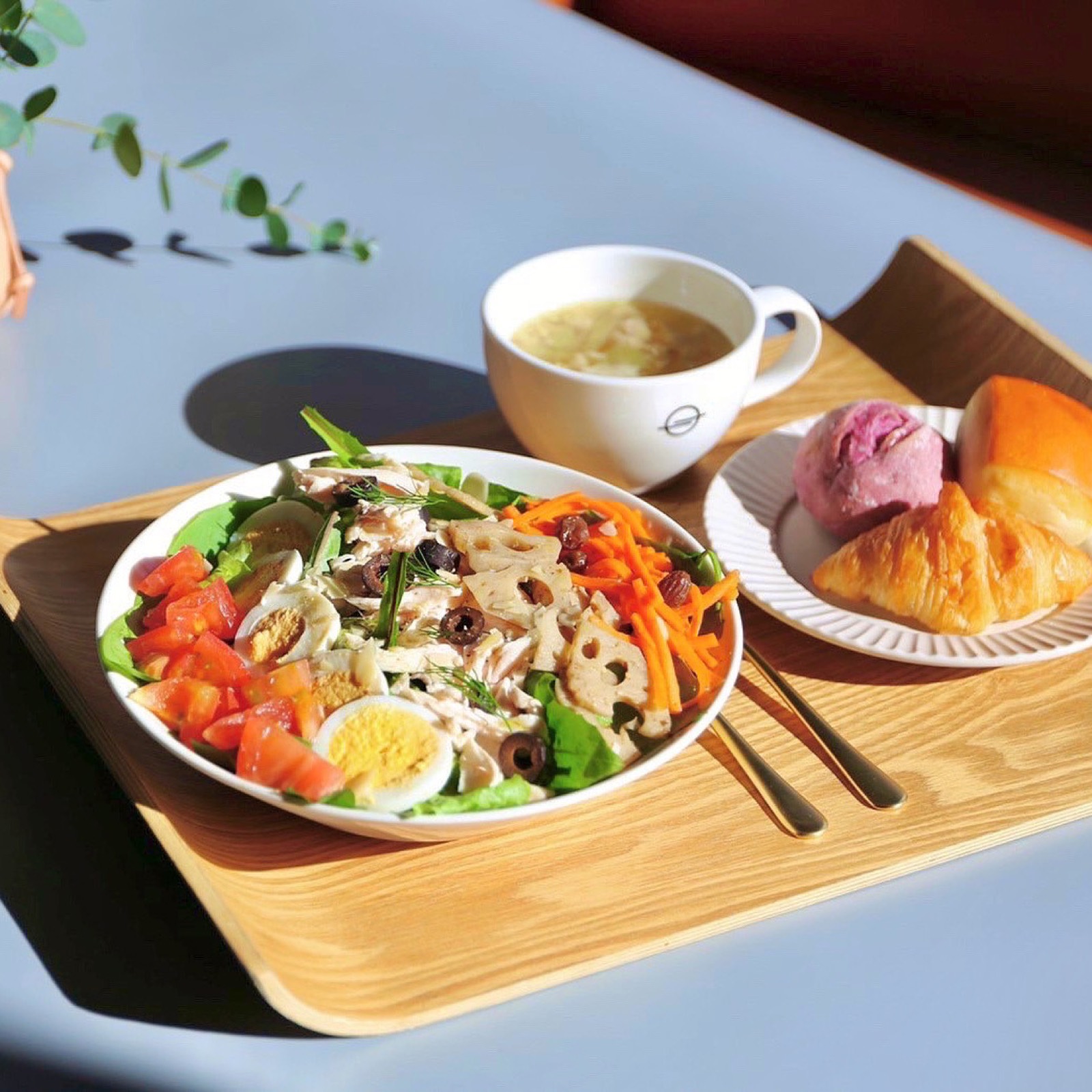 朝食のモーニングプレート